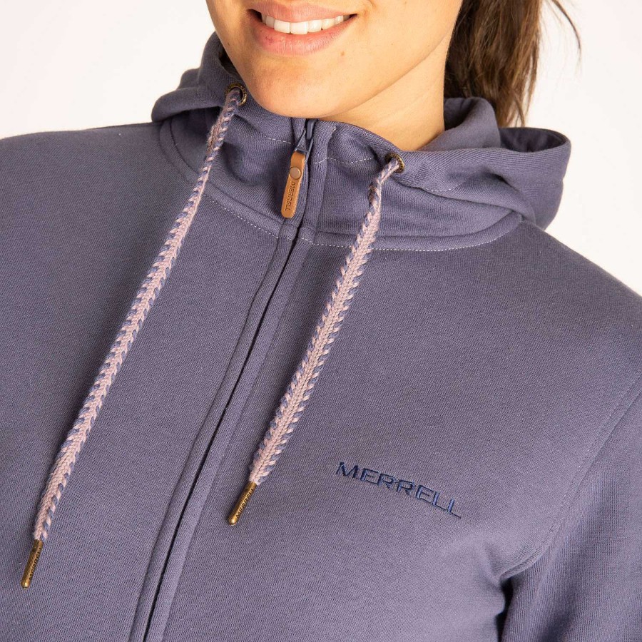 WOMEN Rockford Polerones | Women's Nevada Full Zip Sweater Heron