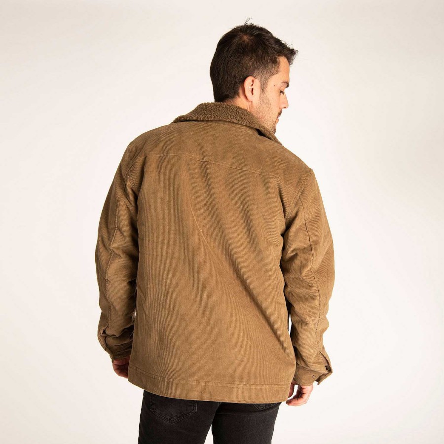 MEN Rockford Jackets and Parkas | Men's Sherpa Jacket Sepia Tint