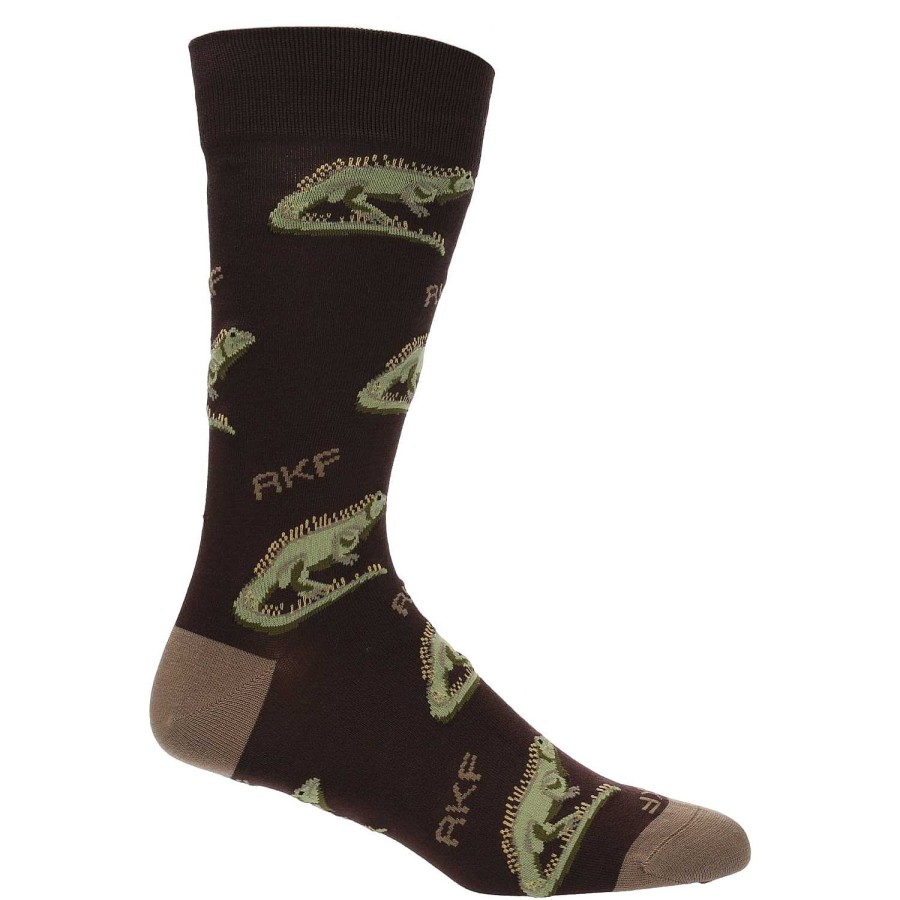 MEN Rockford Socks | Lizard Cafe Rockford Men's Bamboo Socks Brown