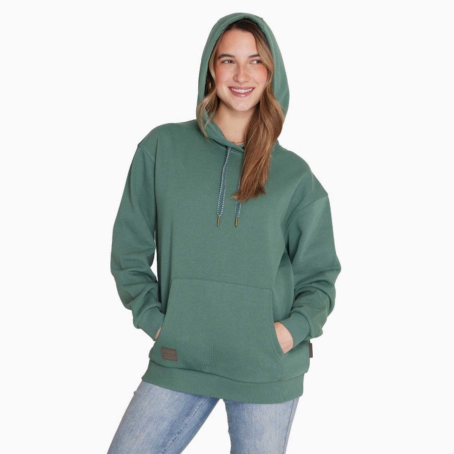 WOMEN Rockford Polerones | Women's Poleron Moss Green Sweatshirt Merrell dark forest