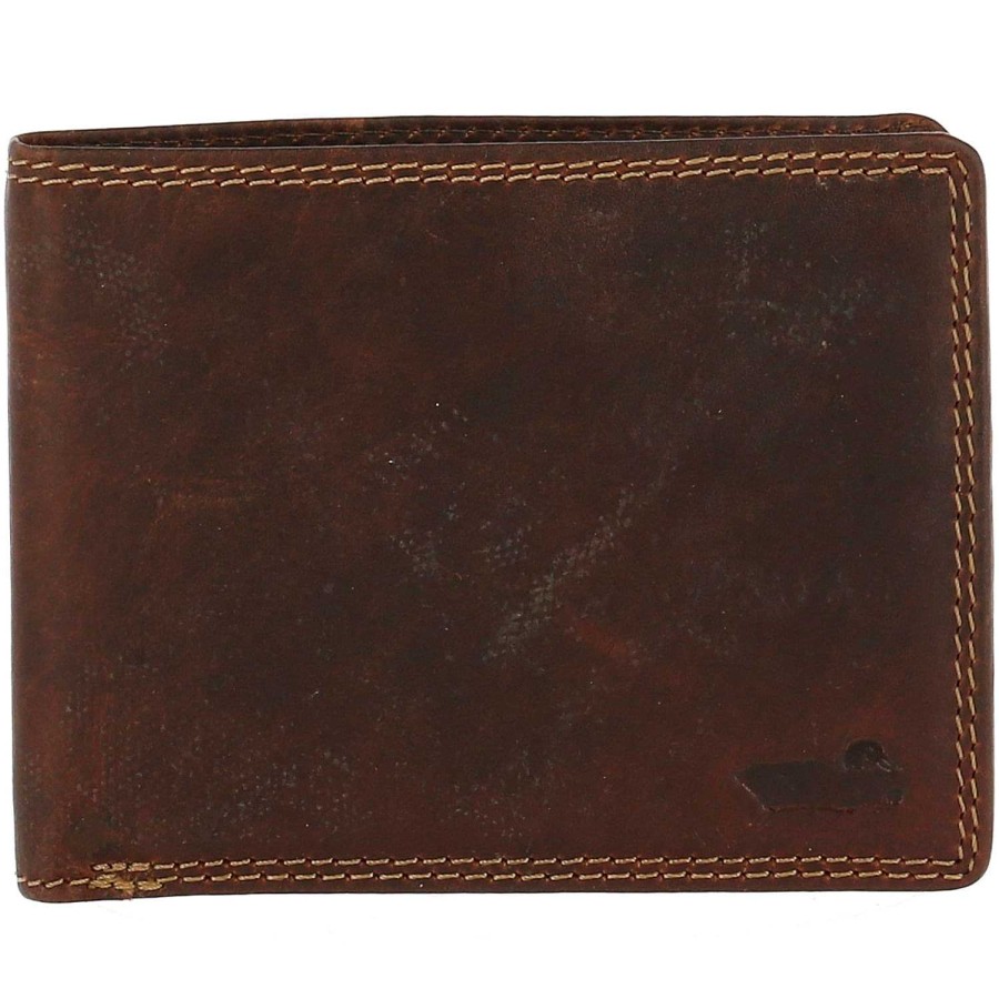 MEN Rockford Wallets | Men's Leather Wallet Tc Simple Coffee Rockford Brown