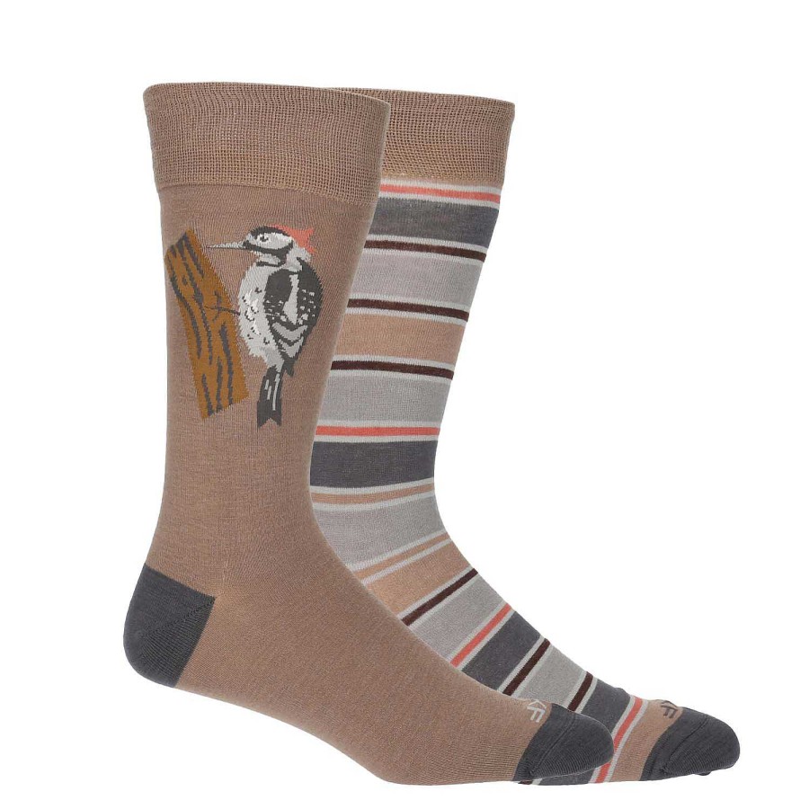 MEN Rockford Socks | Men's Bamboo Socks Carpinte Pack Taupe