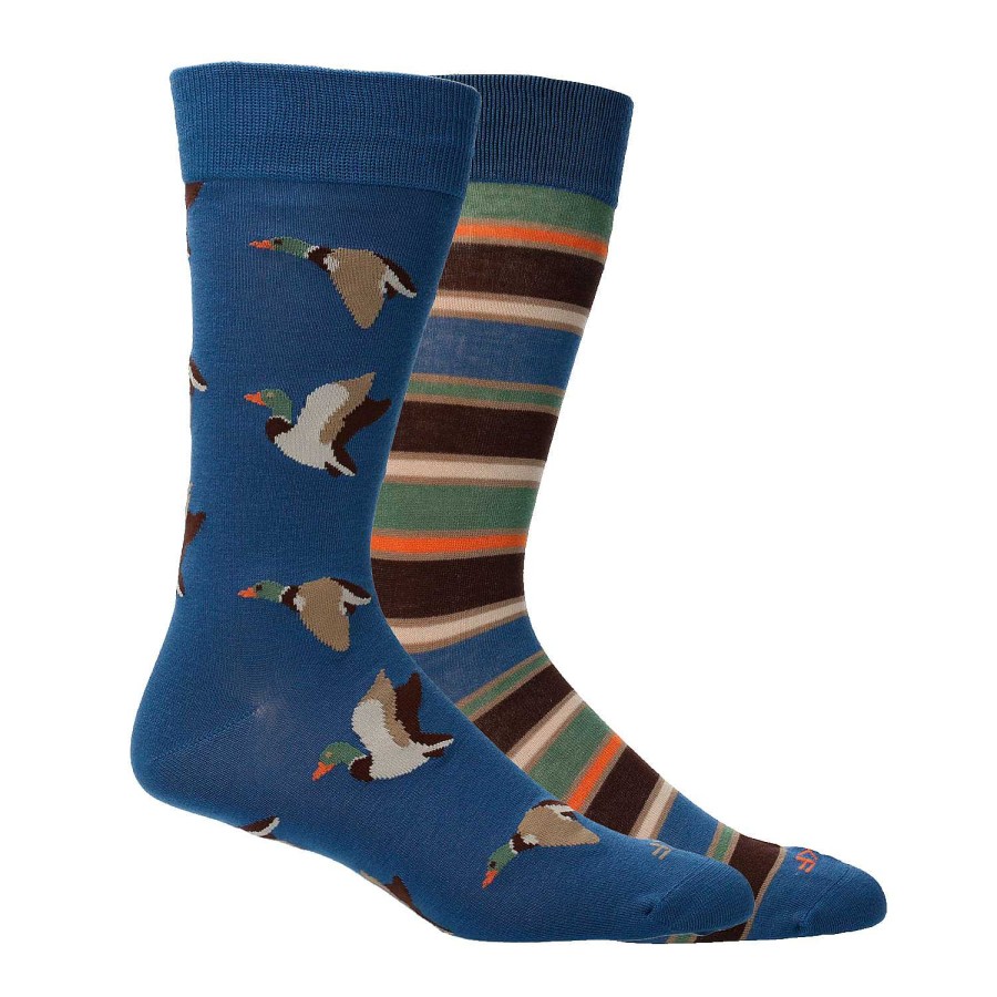 MEN Rockford Socks | Men's Bamboo Socks Pack Ducks Blue Rockford Blue