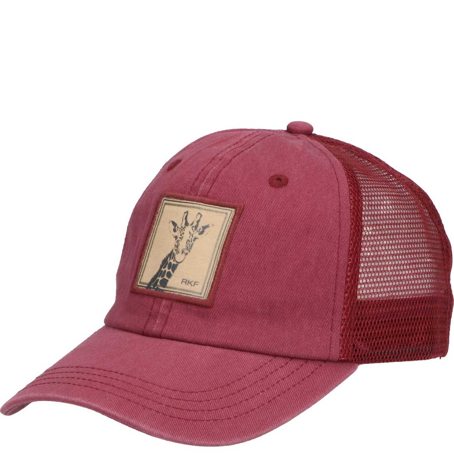 WOMEN|MEN Rockford Caps and JocWholesales | Jockey Organic Cotton Giraffe Trucker Burgundy