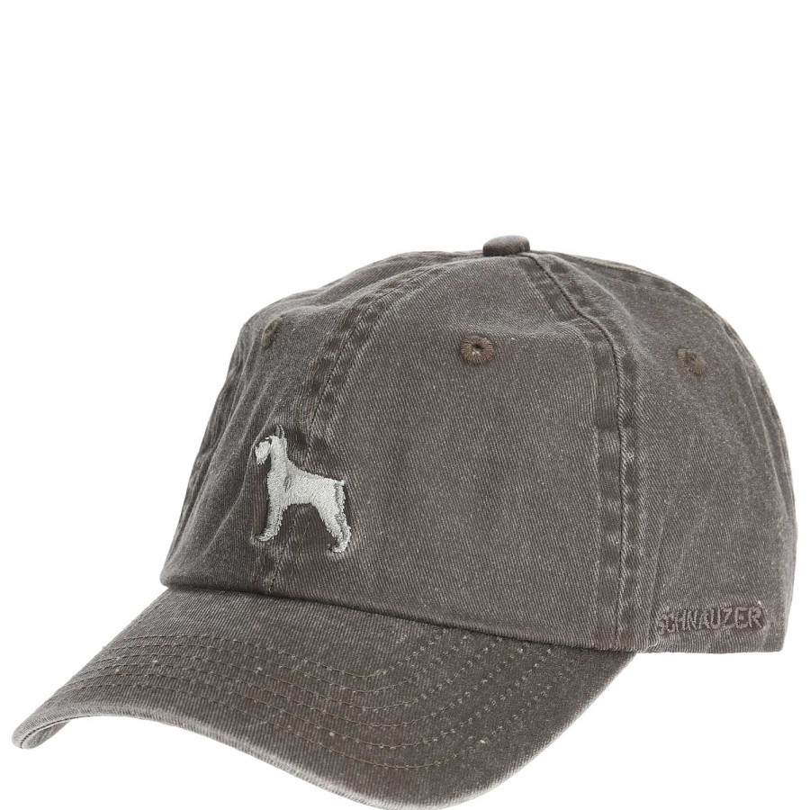 WOMEN|MEN Rockford Caps and JocWholesales | Unisex Cotton Jockey Cap Schnauzer Gray Rockford Dark Gray