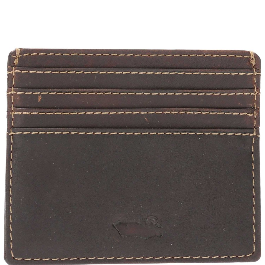 MEN Rockford Wallets | Tc 4Cardholder Brown Rockford Men's Leather Card Holder Brown