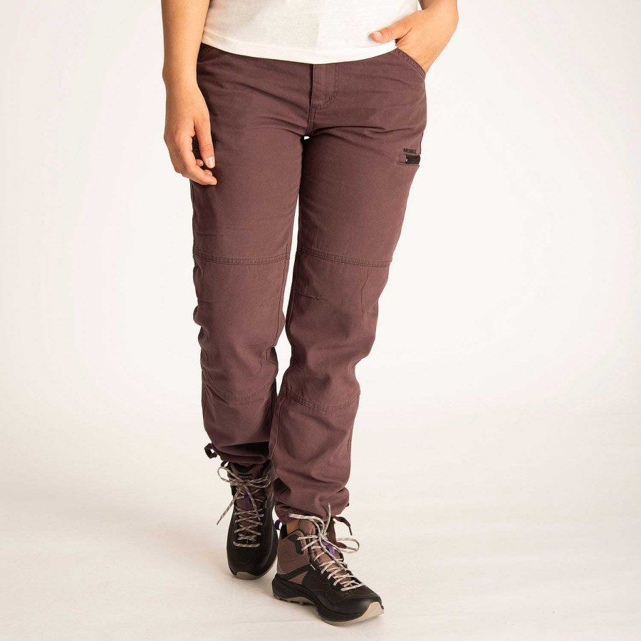 WOMEN Rockford Pants and Jeans | Women's Cargo Pants Burgundy