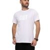 MEN Rockford T-shirts | Men's Casual Short Sleeve T-shirt Cat Id Graphic Tee 1 White Cat White