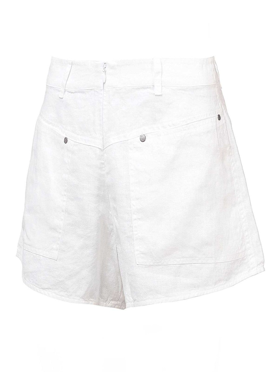 WOMEN Rockford Skirts and Shorts | Women's Organic Linen Shorts Vendres White Rockford White