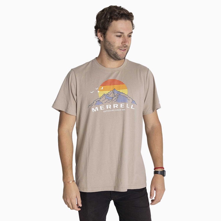 MEN Rockford T-shirts | Merrell Mts Men's T-shirt Aluminum