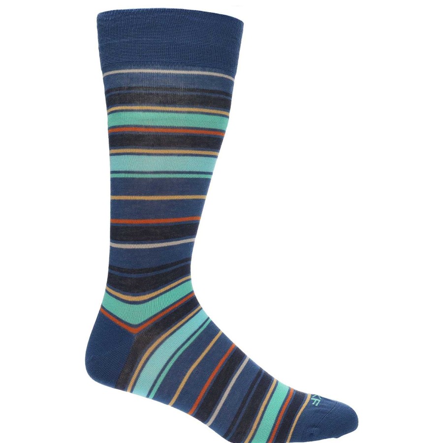 MEN Rockford Socks | Men's Bamboo Socks Pack Fish Blue Rockford Blue