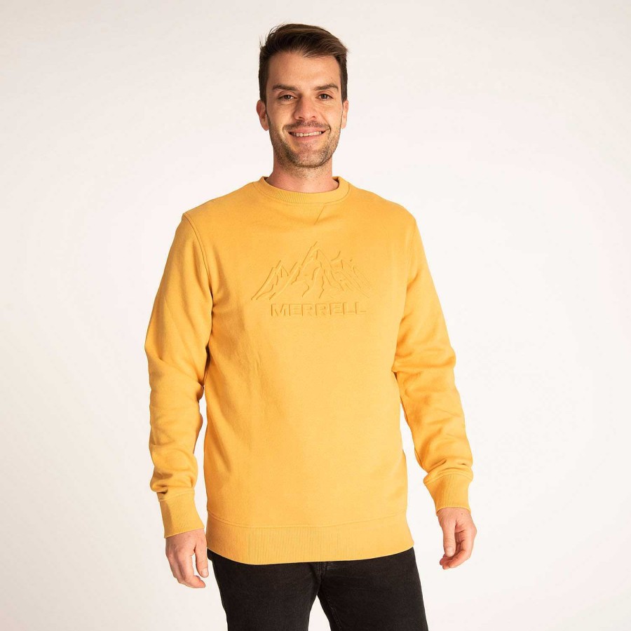 MEN Rockford Polerones | Nevada Crew Men's Sweater Golden Apricot