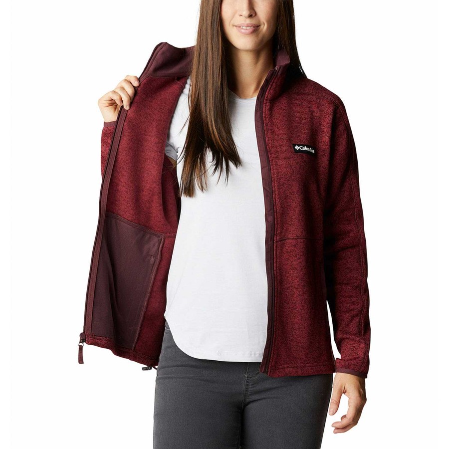 WOMEN Rockford Fleece and Softshells | W Sweater Weather Fu (671) Malbec