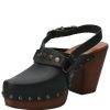 WOMEN Rockford Swedes | Swedish Leather Woman Salermo Black Rockford Black