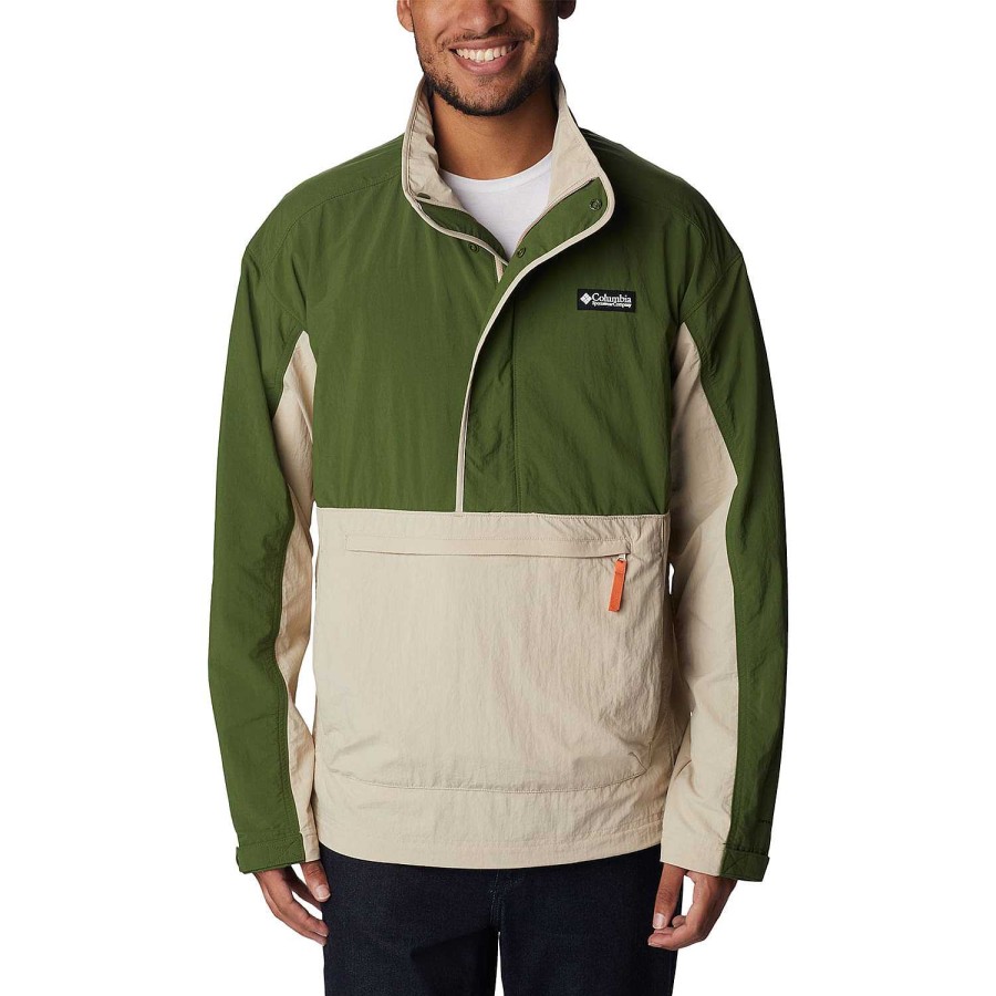 MEN Rockford Jackets and Parkas | Deschutes Valley Ws Men's Windbreaker (271) Ancient Fossil