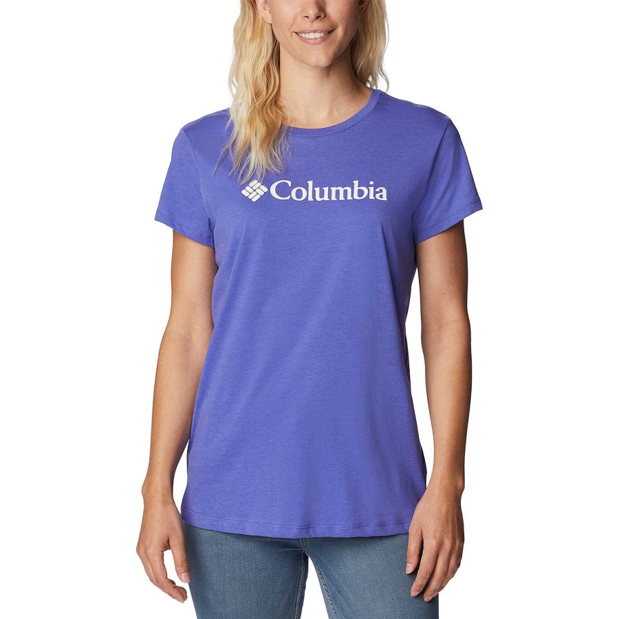 WOMEN Rockford T-shirts | Women's Short Sleeve T-shirt Columbia Trek Ss Graphic Tee Columbia (546) Purple Lotus