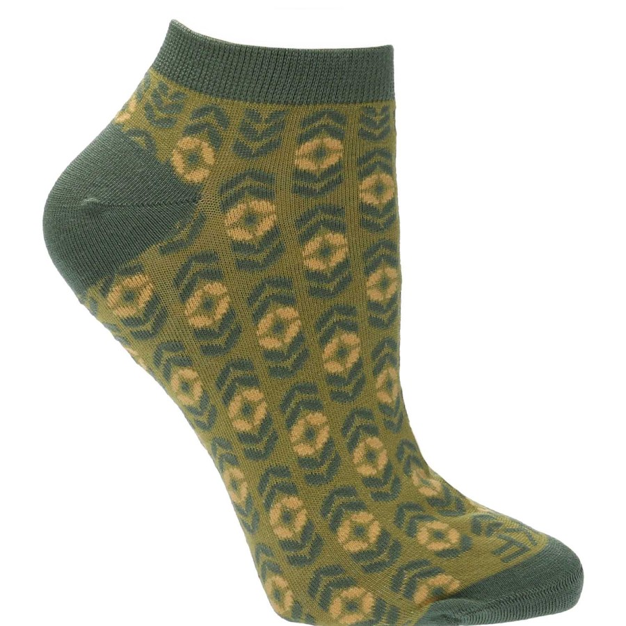 WOMEN Rockford Socks | Women's Bamboo Socks Ped Tulip Green Rockford Green