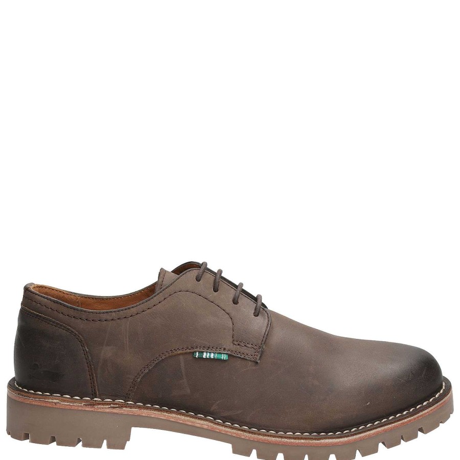 MEN Rockford Shoes | Wells Cafe Rockford Men's Leather Shoe Brown