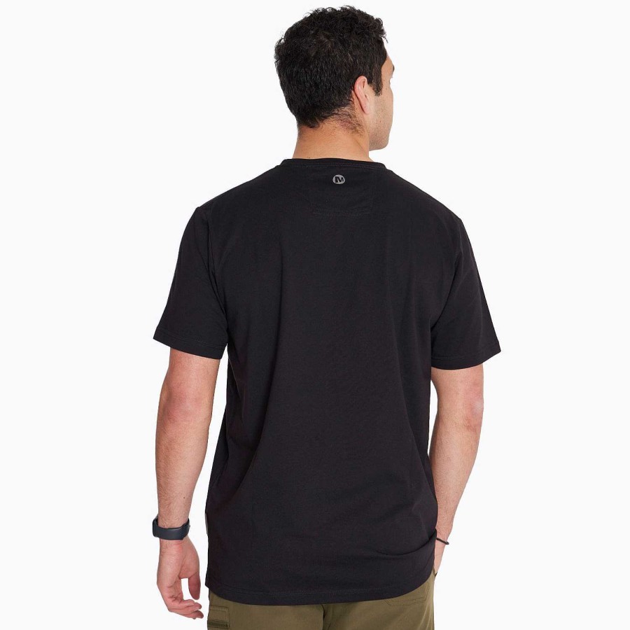 MEN Rockford T-shirts | Men's T-shirt Logo Shirt Black Merrell Black