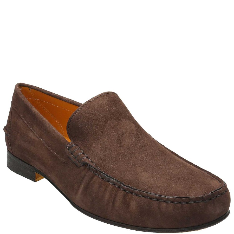 MEN Rockford Moccasins | Men's Leather Mocasin Reno Cafe Rockford Testa Di Moro