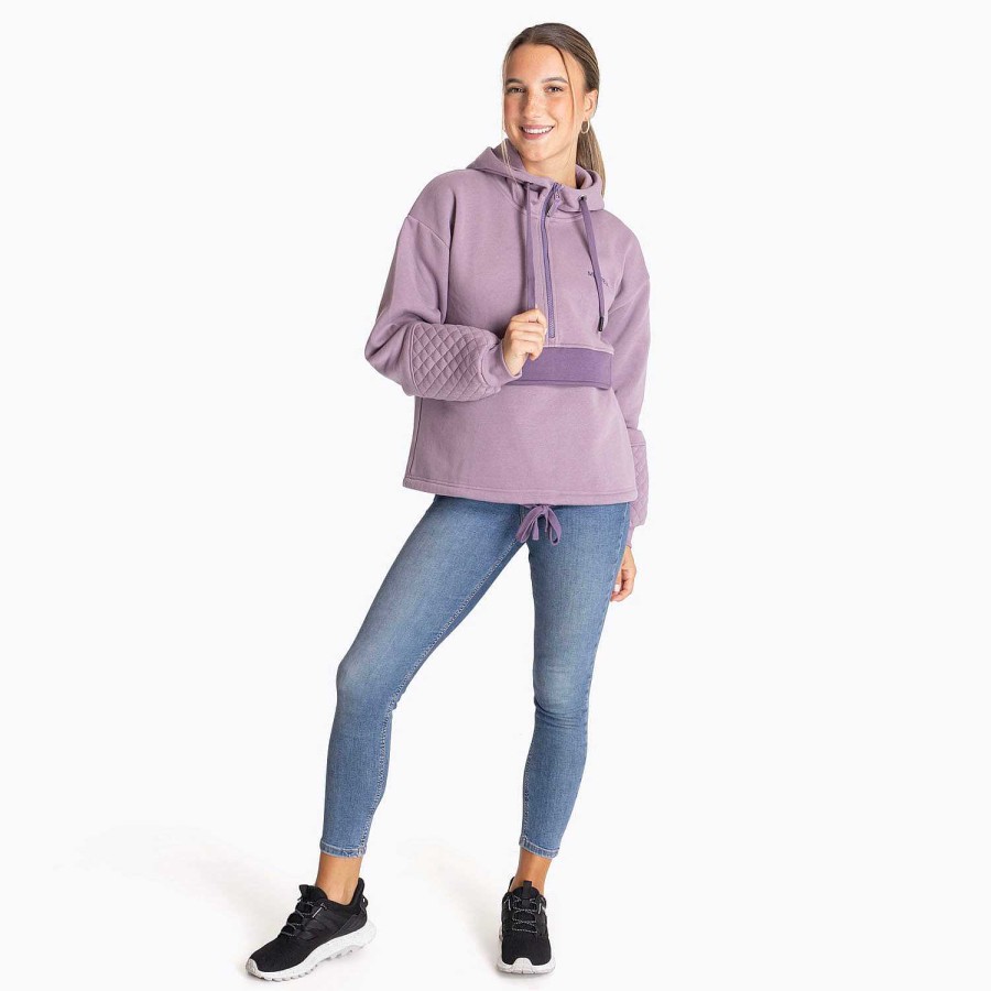 WOMEN Rockford Polerones | Half Dome Women's Sweater Elderberry