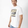 MEN Rockford T-shirts | Men's Casual Short Sleeve T-Shirt The Road Ahead Graphic Tee 2 White Cat White