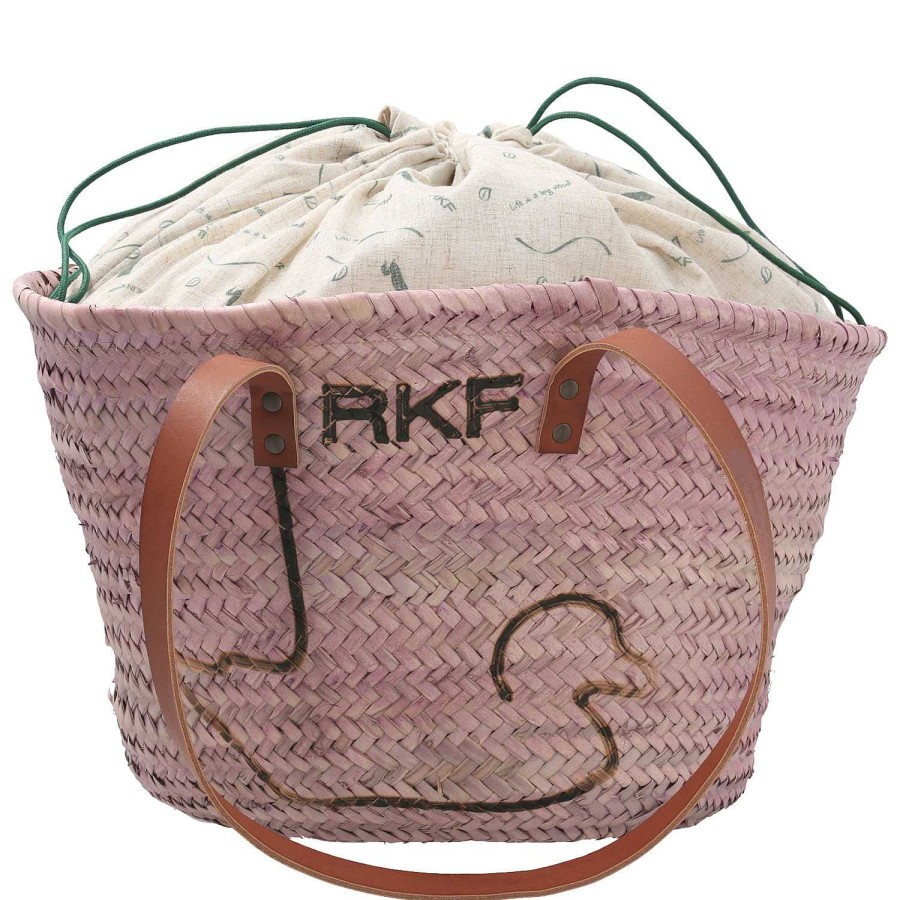 WOMEN|WOMAN Rockford Raffia|Wallets and Backpacks | Raffia Women's Wallet Rkf Malaga Pink Rockford Rose