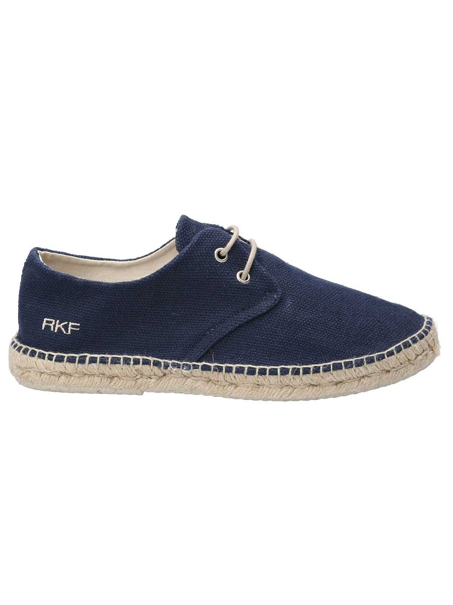 MEN Rockford Espadrilles | Men's Linen Espadrille Salou Blue Rockford Navy