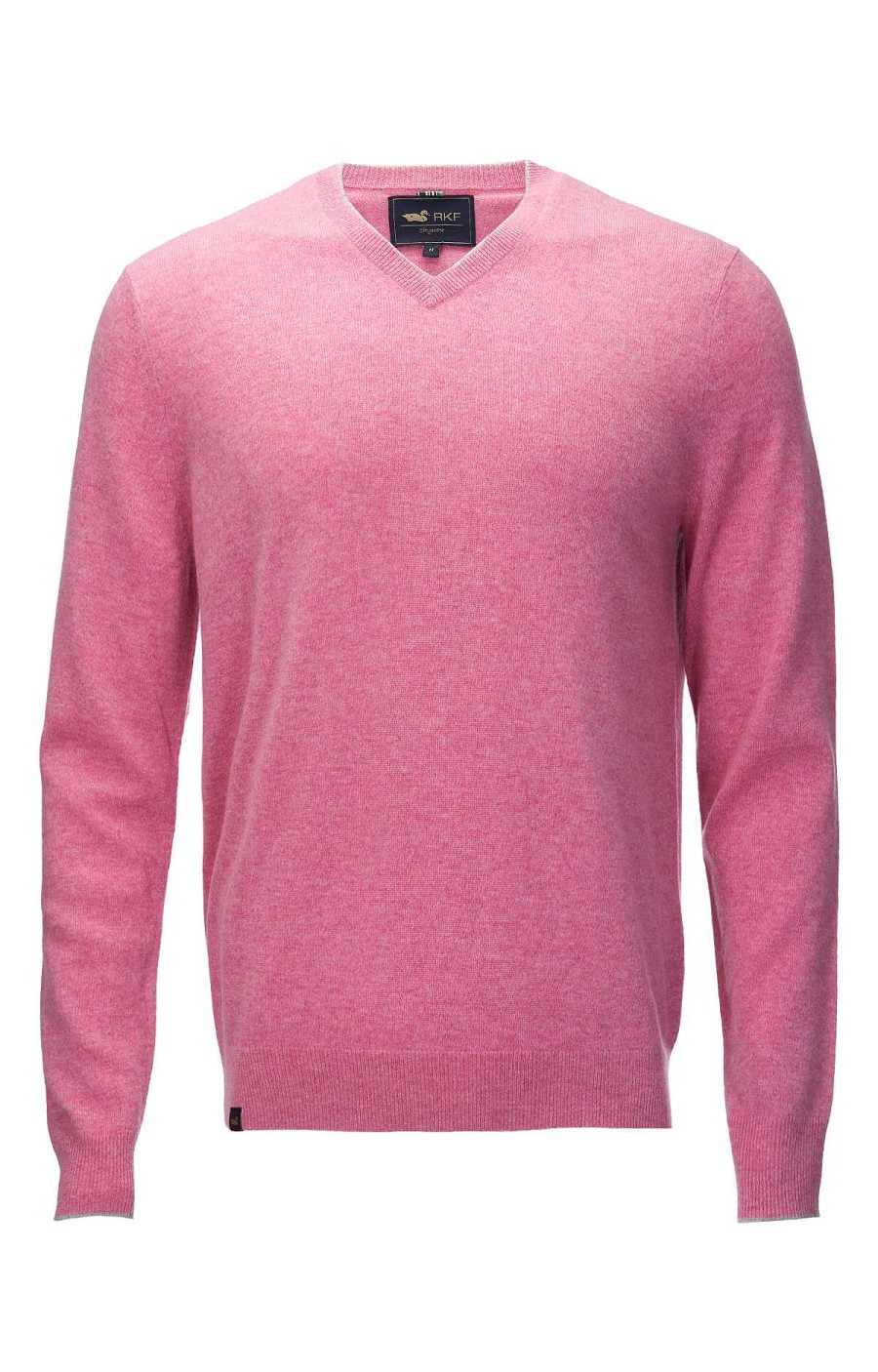 MEN Rockford Vests and Sweaters | Rockford Pink Cashmere Men's Sweater rosefinch