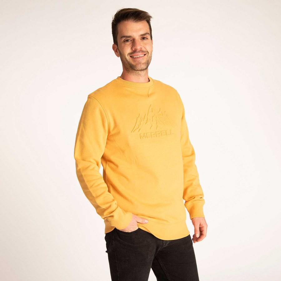 MEN Rockford Polerones | Nevada Crew Men's Sweater Golden Apricot