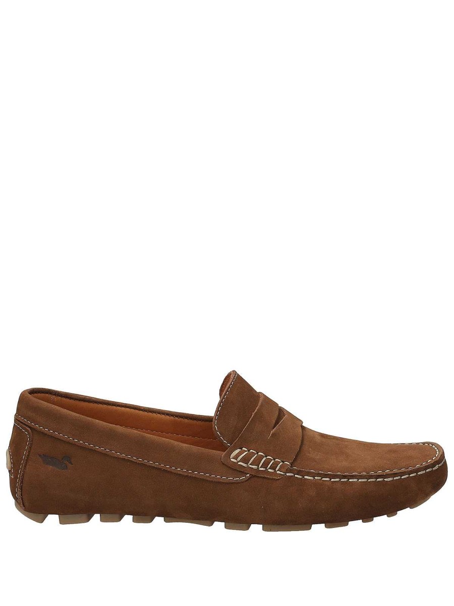 MEN Rockford Moccasins | Hudson Brown Rockford Men's Leather Moccasin Lt Brown