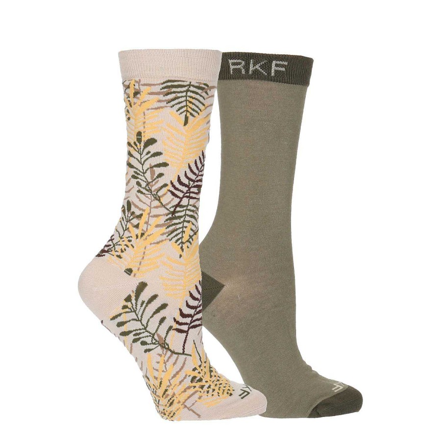 WOMEN Rockford Socks | Women's Bamboo Socks Pack Leaves Multi