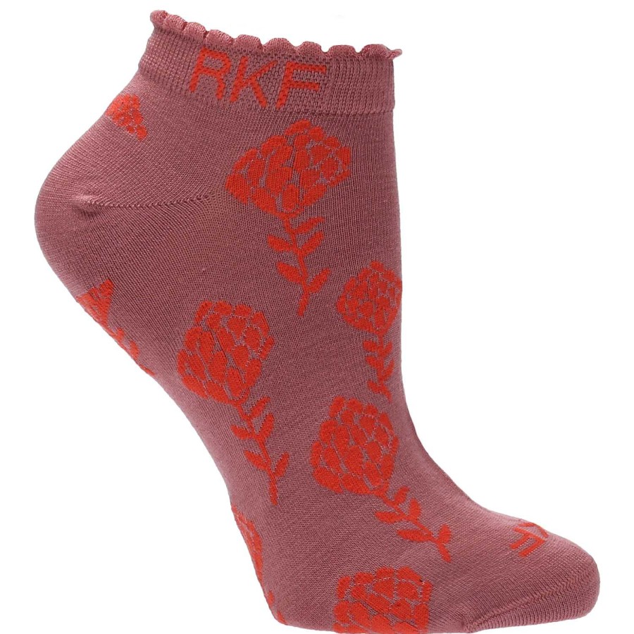 WOMEN Rockford Socks | Women's Bamboo Socks Ped St Dalia Pink Rockford Rose