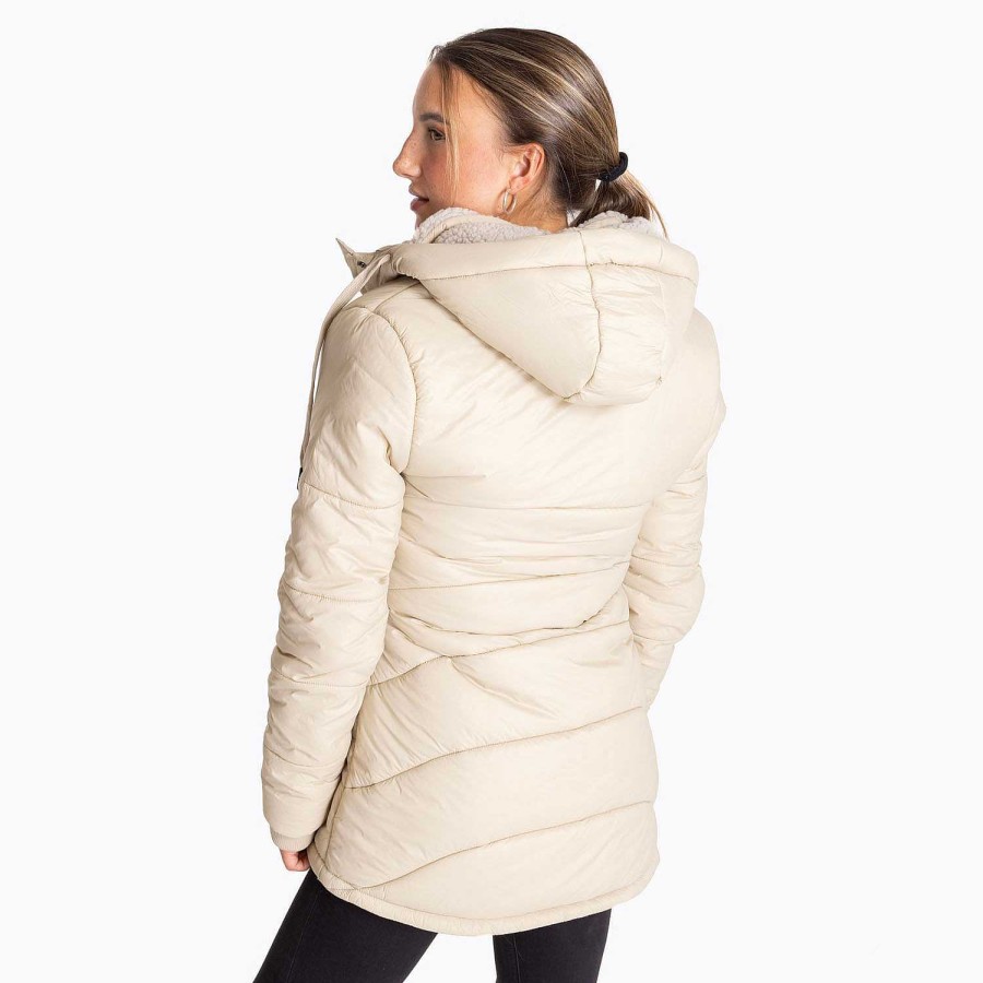 WOMEN Rockford Jackets and Parkas | Women's Fur Parka brown rice