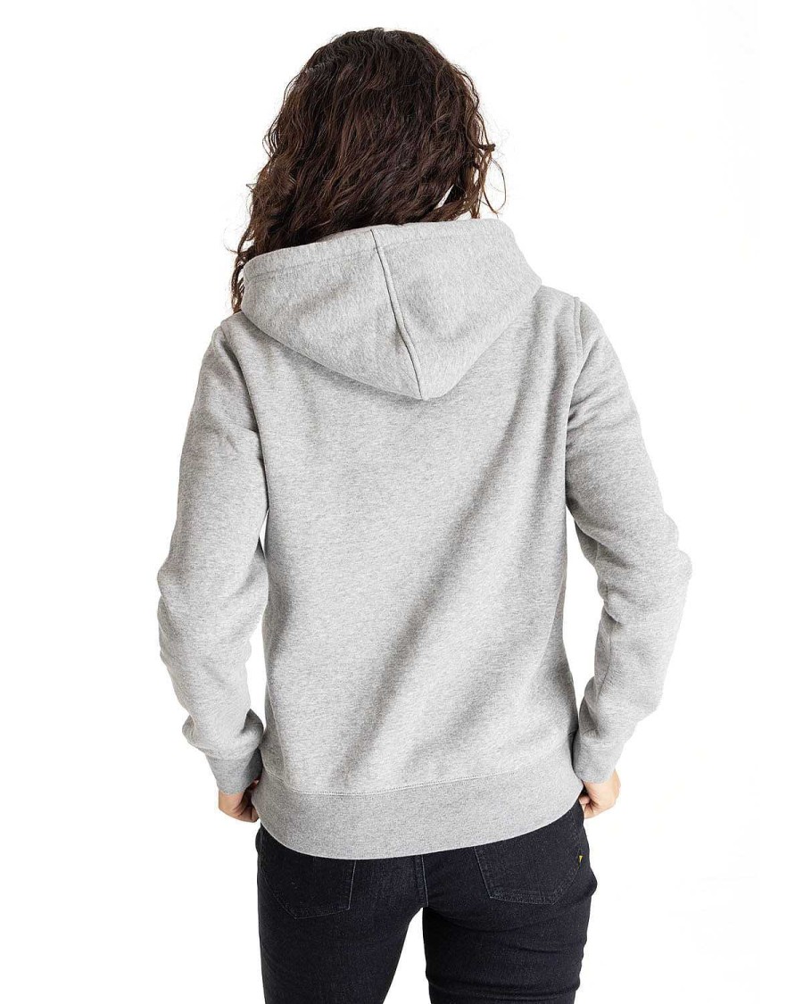 WOMEN Rockford Polerones | Women's Sweater W Foundation Logo Fleece Hoody Heather Grey/Pale Ma