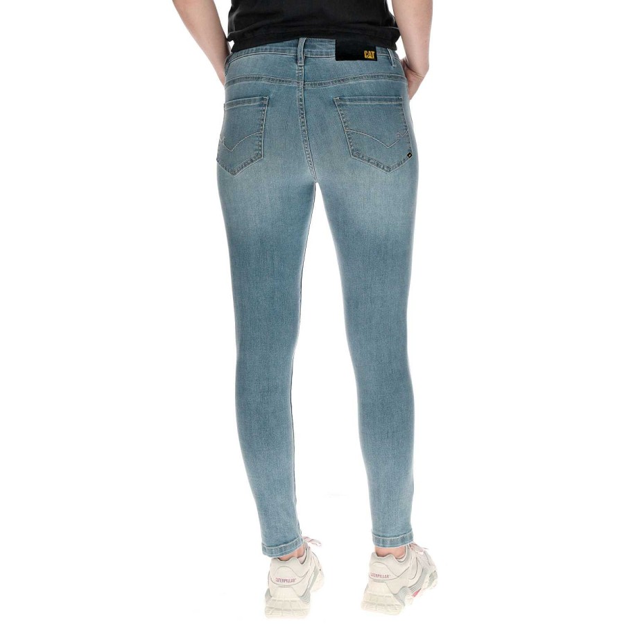 WOMEN Rockford Pants and Jeans | Symbol Skinny Women's Pants (135) Light Wash