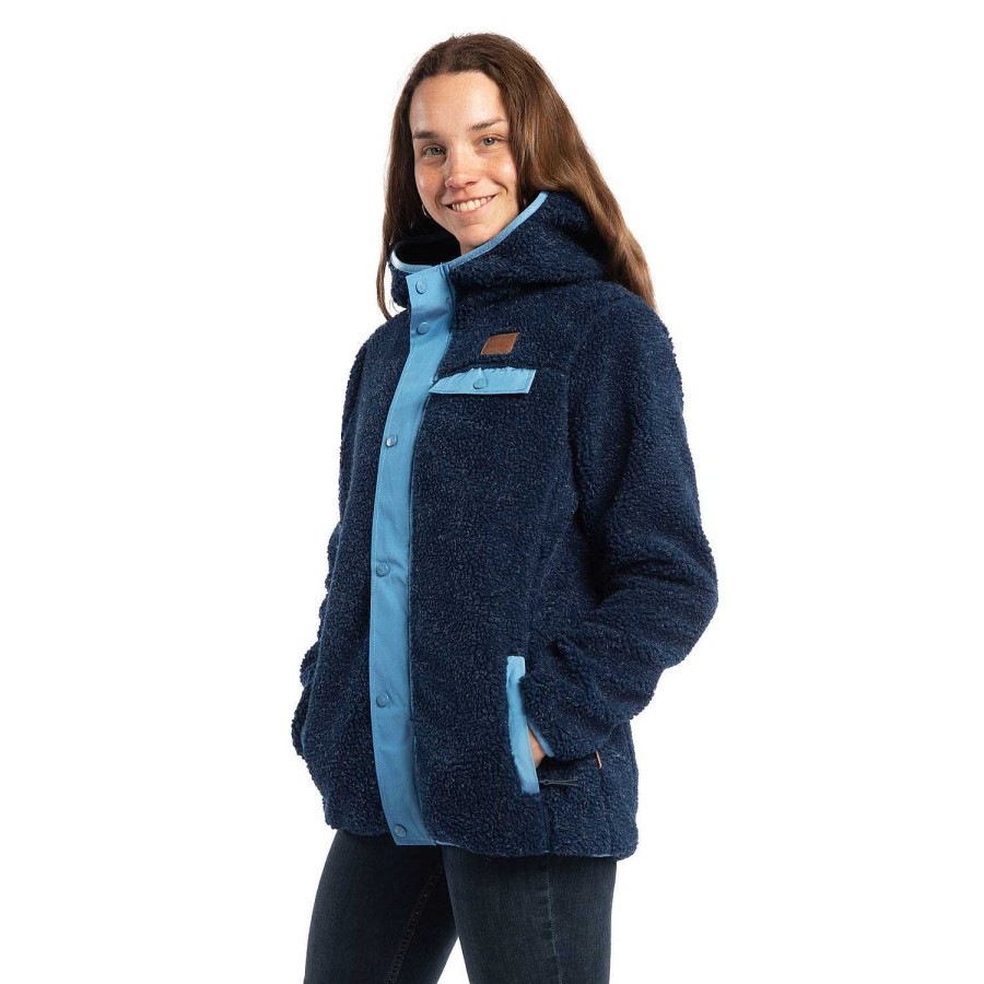 WOMEN Rockford Fleece and Softshells | Women's Fleece Havoc Sherpa Fz Blue Badge