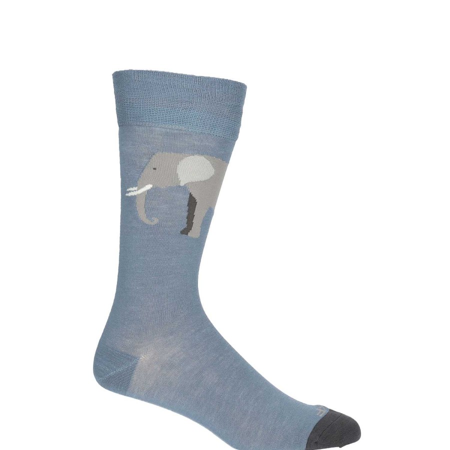 MEN Rockford Socks | Elephant Men's Bamboo Sock Denim