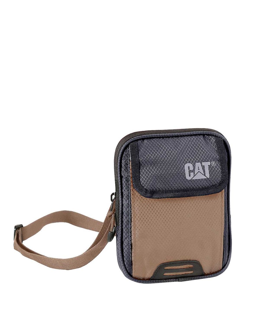 MEN Rockford Briefcases and Backpacks | Unisex Casual Tablet Bag Pollux Utility Bag Cafe Cat Dark Sand