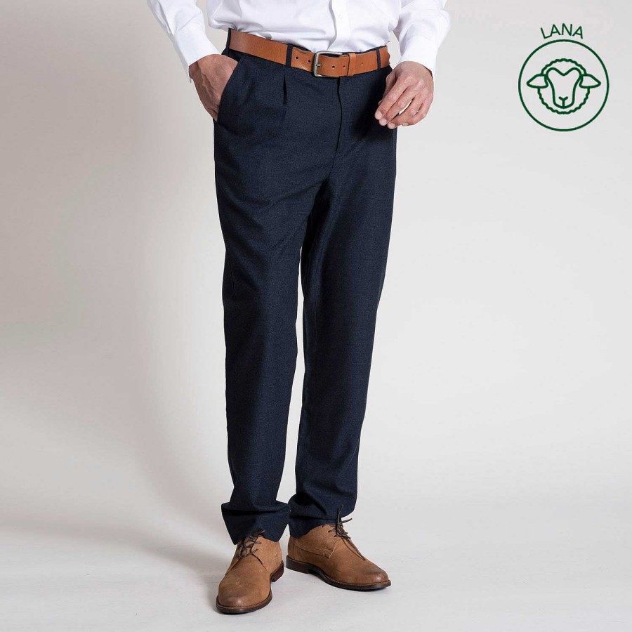 MEN Rockford Pants and Jeans | Men's Flannel Pants Dark Navy