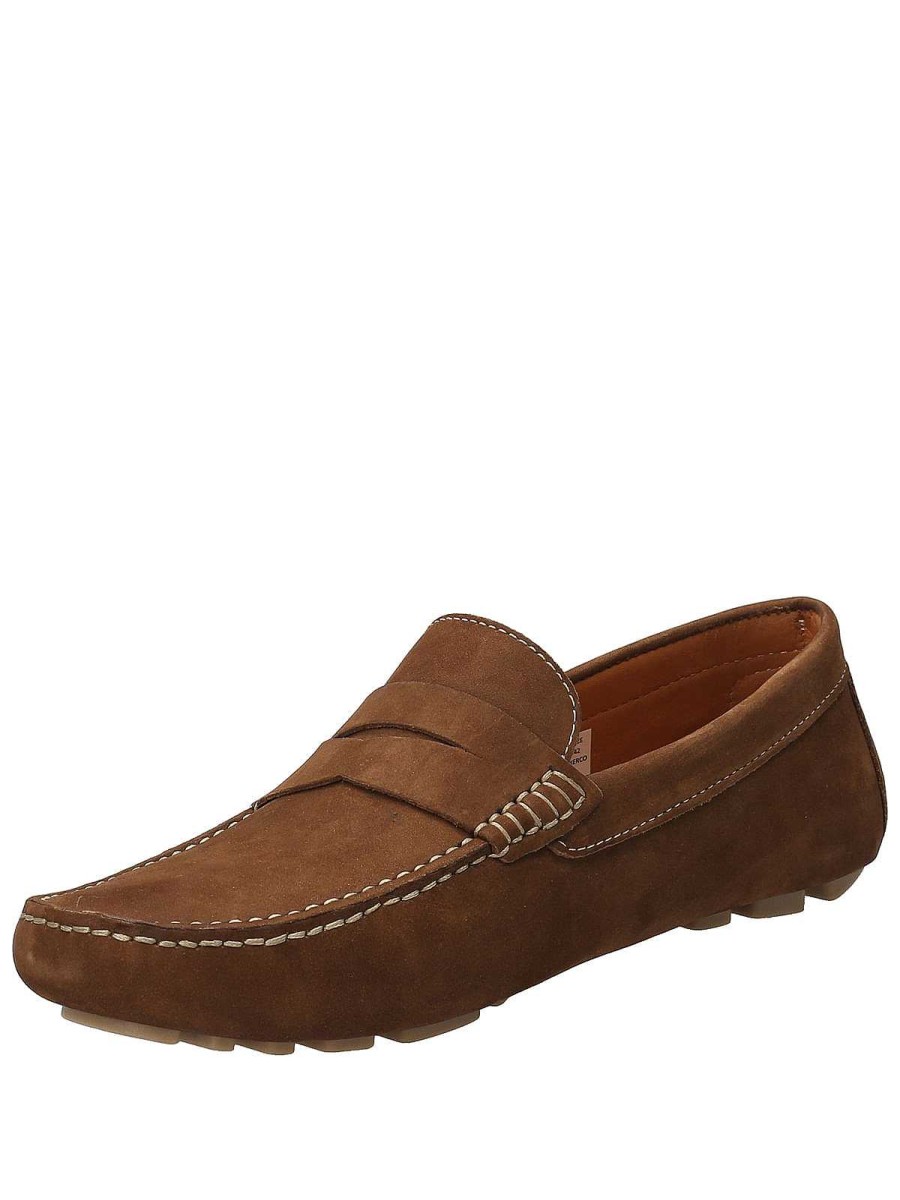 MEN Rockford Moccasins | Hudson Brown Rockford Men's Leather Moccasin Lt Brown