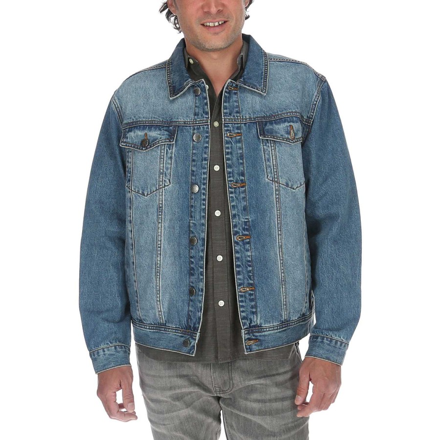 MEN Rockford Jackets and Parkas | Jacket Men Foundation Denim Jacket V2 Light Stone