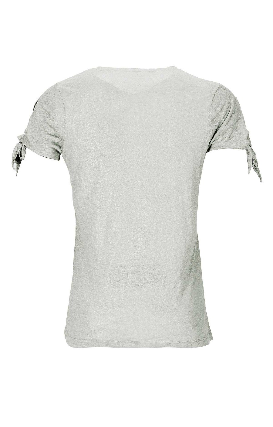 WOMEN Rockford T-shirts | Women's Organic Organic Linen T-shirt Silver[893