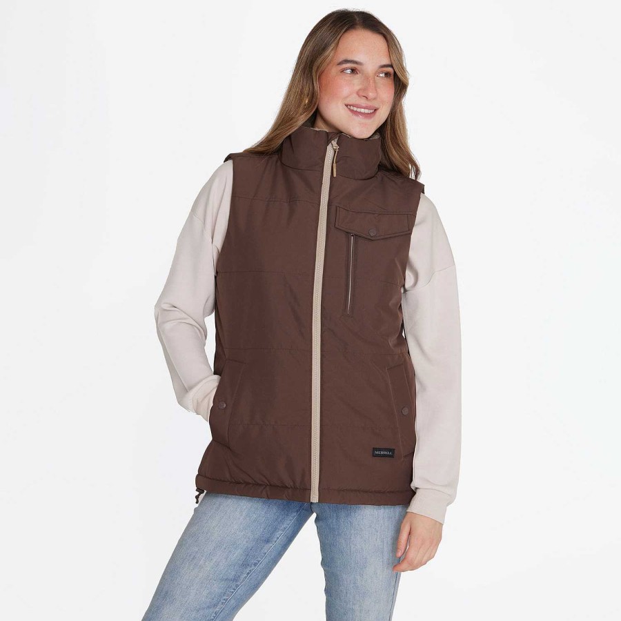 WOMEN Rockford Jackets and Parkas | Women's Parka Sleeveles Cafe Merrell Bracken