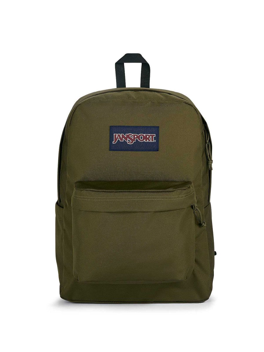 MEN Rockford Briefcases and Backpacks | Jansport Superbreak Plus Green Backpack Army Green