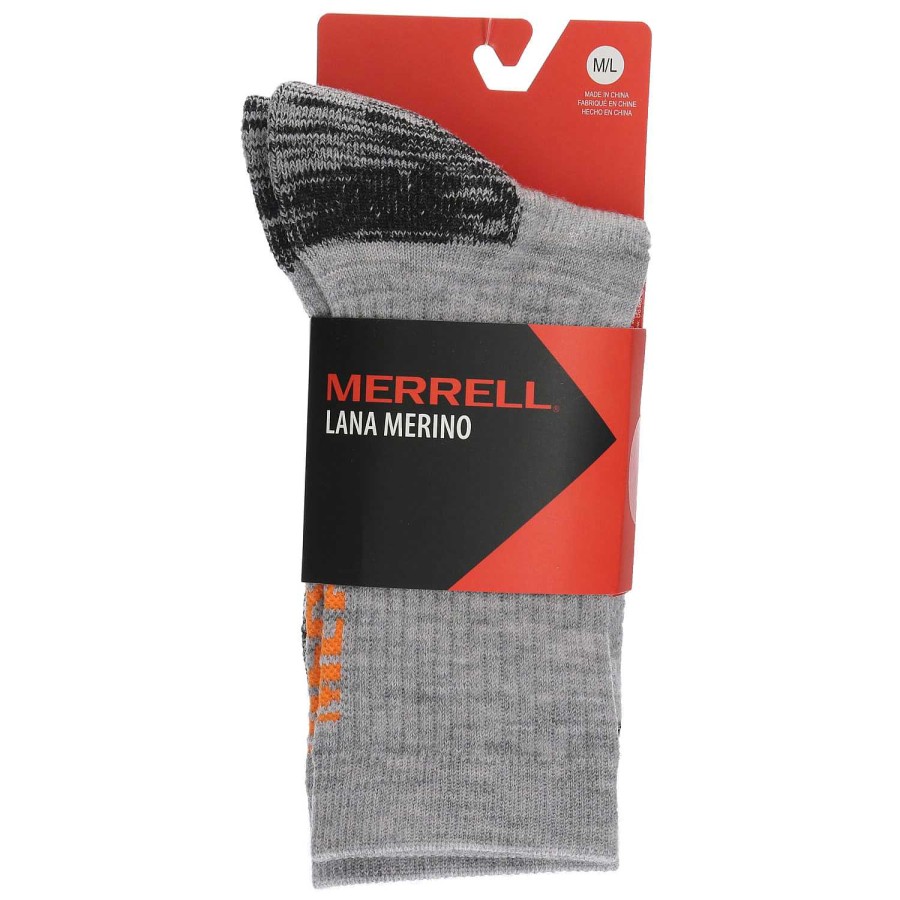 MEN Rockford Socks | Unisex Merino Wool Sock Light Gray Merrell Flock