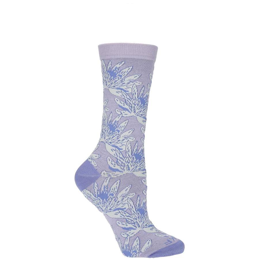 WOMEN Rockford Socks | Flowsilv Women's Bamboo Socks Lavender