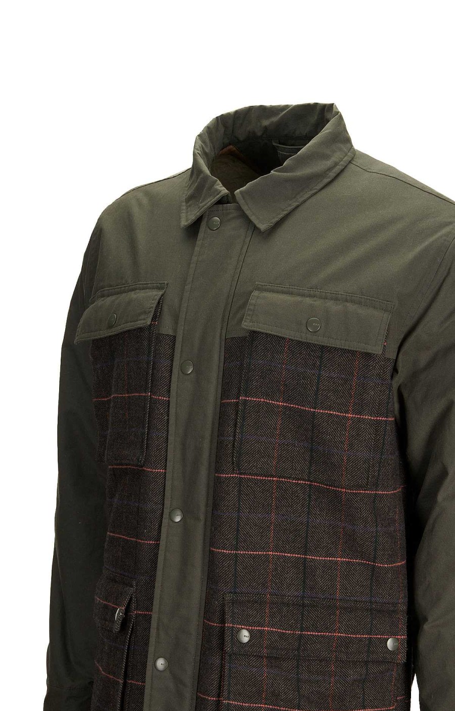 MEN Rockford Jackets and Parkas | Thermore Straight Men's Jacket Forest Tartan