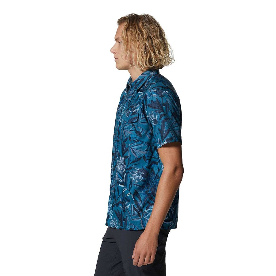 MEN Rockford Shirts | Shade Lite Short Sleeve Shirt (443) Caspian Tropic