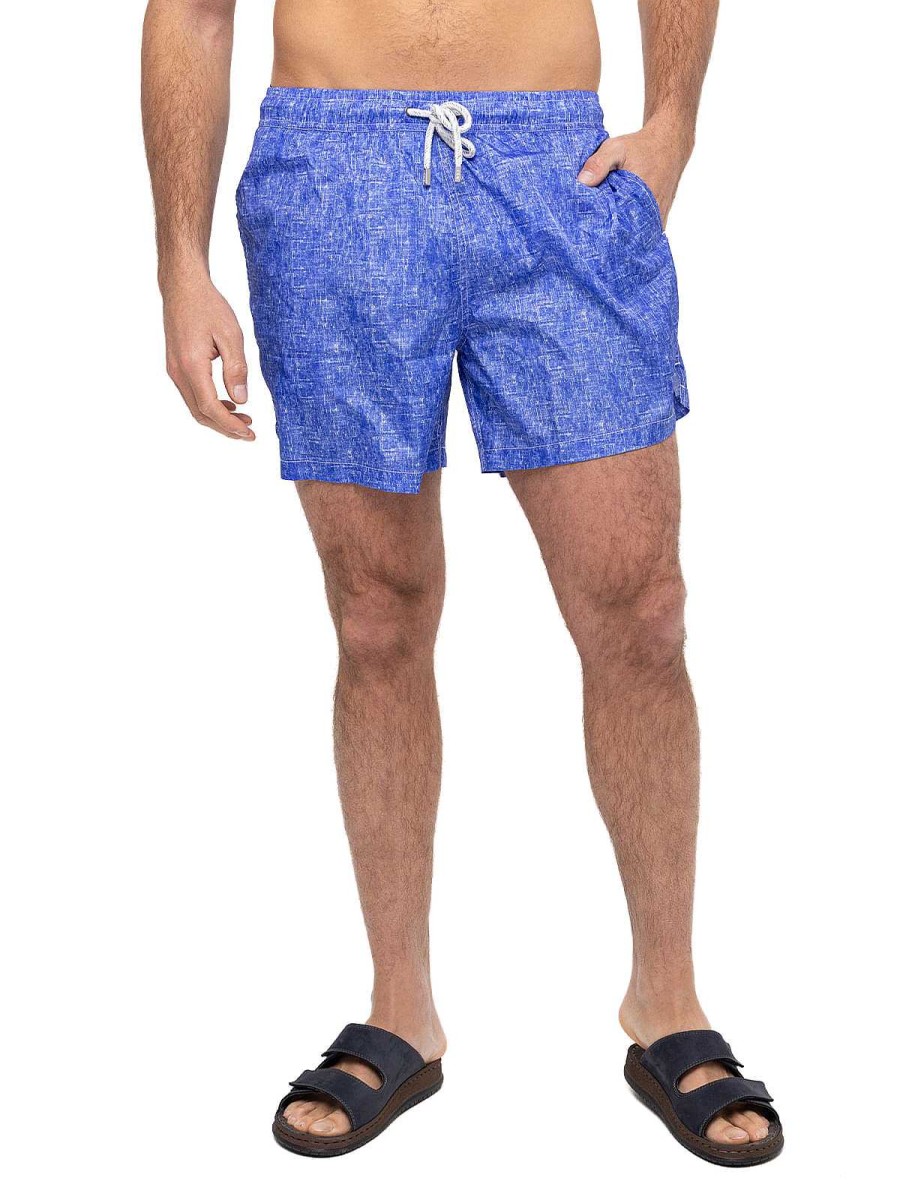 MEN Rockford Swimsuits | Men's Recycled Fibers Swimsuit Linen Blue Rockford Infinity